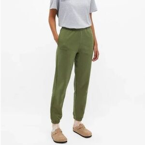 PANGAIA Green Heavyweight Seaweed Green Track Pants